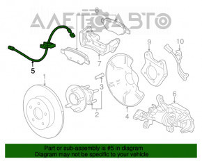 Датчик ABS задній лівий Chevrolet Cruze 16-