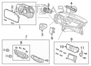 Дисплей информационный Honda CRV 12-14 малый