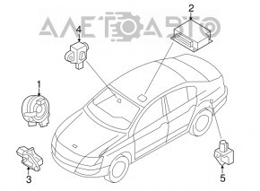 Датчик подушки безопасности задний левый VW CC 08-17