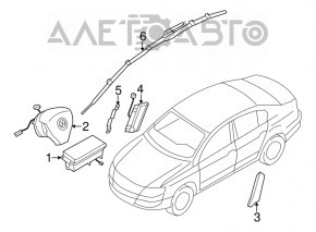 Подушка безпеки airbag сидіння лев VW CC 08-17