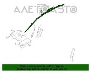 Подушка безопасности airbag боковая шторка левая VW CC 08-17