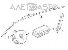 Подушка безопасности airbag сидения правого VW Atlas 18-