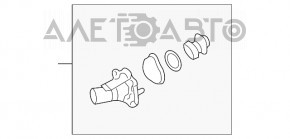 Корпус термостата Ford Escape MK3 13-19 2.5 новый OEM оригинал
