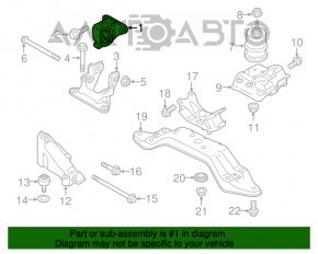 Подушка двигуна центральна Subaru Legacy 15-19