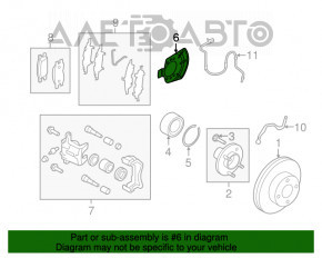 Кожух гальмівного диска Nissan Versa Note 13-19