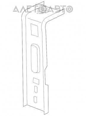 Кріплення опори переднього бампера Chevrolet Trax 15-22