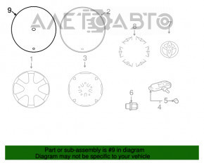 Колпак R15 Toyota Prius 20 04-09 под покрас