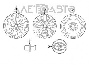 Диск колісний R17 Toyota Camry v70 18-