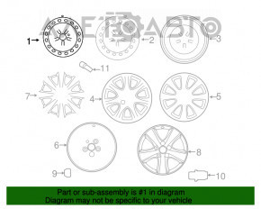 Диск колесный железный R16 5x114.3 Toyota Camry v40