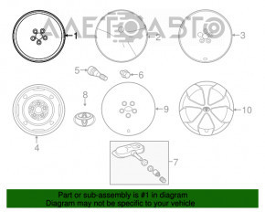 Диск колесный R15 x 6J ET45 5*100 Toyota Prius 30 09-12 дорест