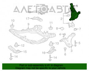 Капфа передня права Lexus RX350 RX450h 16-22