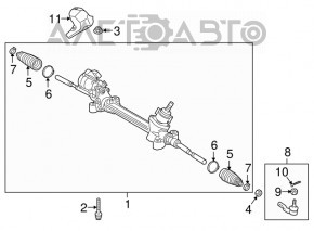 Рейка рульова Toyota Camry v70 18-