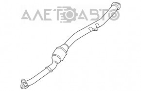 Приемная труба с катализатором Subaru XV Crosstrek 13-17