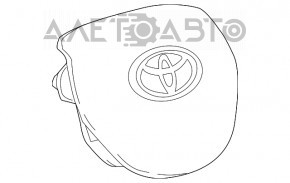 Подушка безопасности airbag в руль водительская Toyota Camry v70 18-