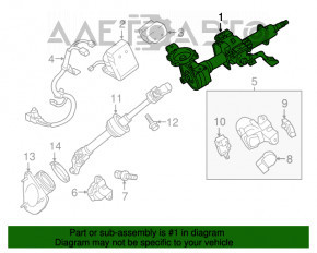 Рульова колонка з ЭУР Toyota Camry v50 12-14 usa