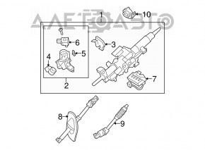 Рульова колонка Toyota Sequoia 08-16