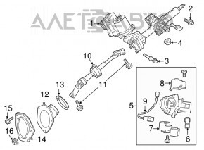 Рульова колонка EUR Toyota Sienna 11-13 без start/stop