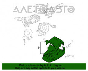 Оздоблення рульової колонки Toyota Prius 20 04-09