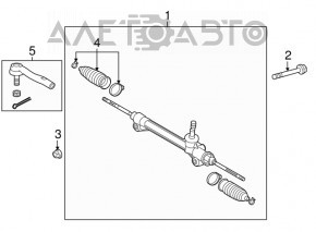 Рейка рульова Toyota Camry v50 12-14 usa