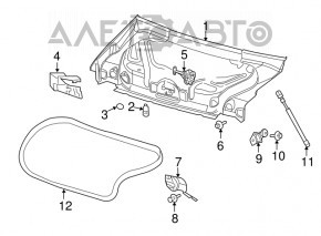 Петля крышки багажника левая Dodge Challenger 12-19