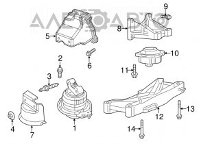 Опора акпп Dodge Challenger 09-3.6