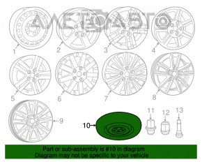 Запасное колесо докатка Dodge Journey 11- R17