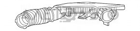 Повітропровід від фільтра Dodge Challenger 09- 3.6
