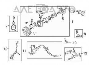 Насос ГУР гідропідсилювача Infiniti G25 G35 G37 4d 06-14