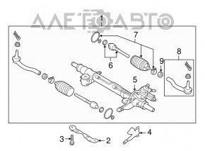 Рейка рульова Infiniti Q50 14-16 RWD ГУР