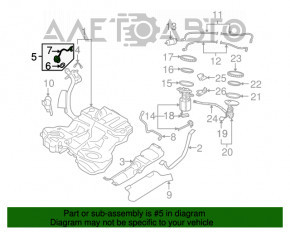 Кришка заливної горловини бензобака Audi A4 B8 08-16