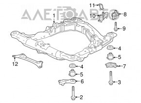 Підрамник передній Acura TLX 15-2.4