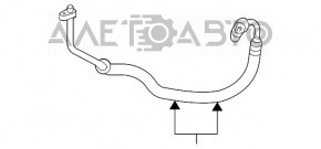 Трубка кондиціонера компресор-грубка Chrysler 200 11-14