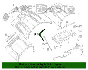 Петля капота правая Dodge Challenger 09-