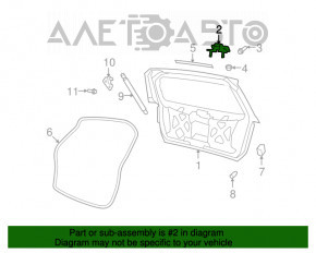 Петля двери багажника левая Dodge Journey 11-