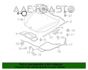 Емблема значок капота BMW X5 X6 E70 E71 07-13