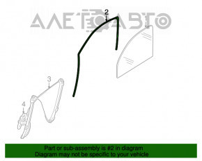Уплотнитель стекла передний левый BMW X5 E70 07-13