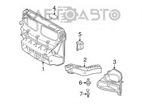 Воздуховод радиатора BMW X5 E70 11-13 рест