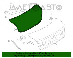 Ущільнювач кришки багажника BMW 3 F30 4d 12-19