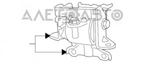 Подушка двигателя левая Jeep Compass 11-16 2.0, 2.4, AWD, FWD