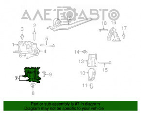 Подушка двигуна ліва Jeep Compass 11-16 2.0, 2.4, AWD, FWD