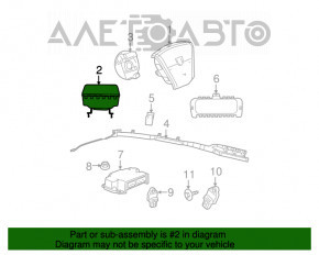 Подушка безопасности airbag пассажирская в торпеде Jeep Compass 11-16