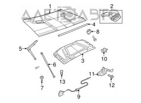 Изоляция капота Dodge Challenger 09-14