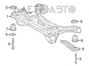 Підрамник задній Toyota Camry v70 18-24 FWD