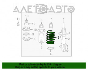 Пружина передняя правая Acura MDX 07-13