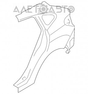 Четверть крыло задняя правая Subaru XV Crosstrek 13-17