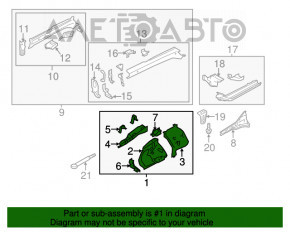 Четверть передняя левая Subaru XV Crosstrek 13-17 оранж