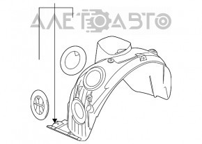 Подкрылок передний левый Mini Cooper Clubman R55 07-14 новый OEM оригинал