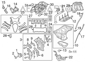 Передняя крышка двигателя Dodge Challenger 11-12 3.6 ERB