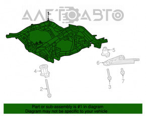 Подрамник передний Jeep Grand Cherokee WK2 11-15 3.6