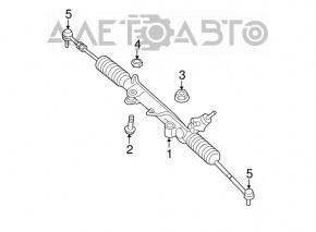 Рейка рулевая Jeep Grand Cherokee WK2 11-15 3.6 AWD